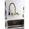 Gourmetier GS8187DL 2-Handle Wall Mount Pull-Down Kitchen Faucet, Brushed Brass GS8187DL - alternate 4